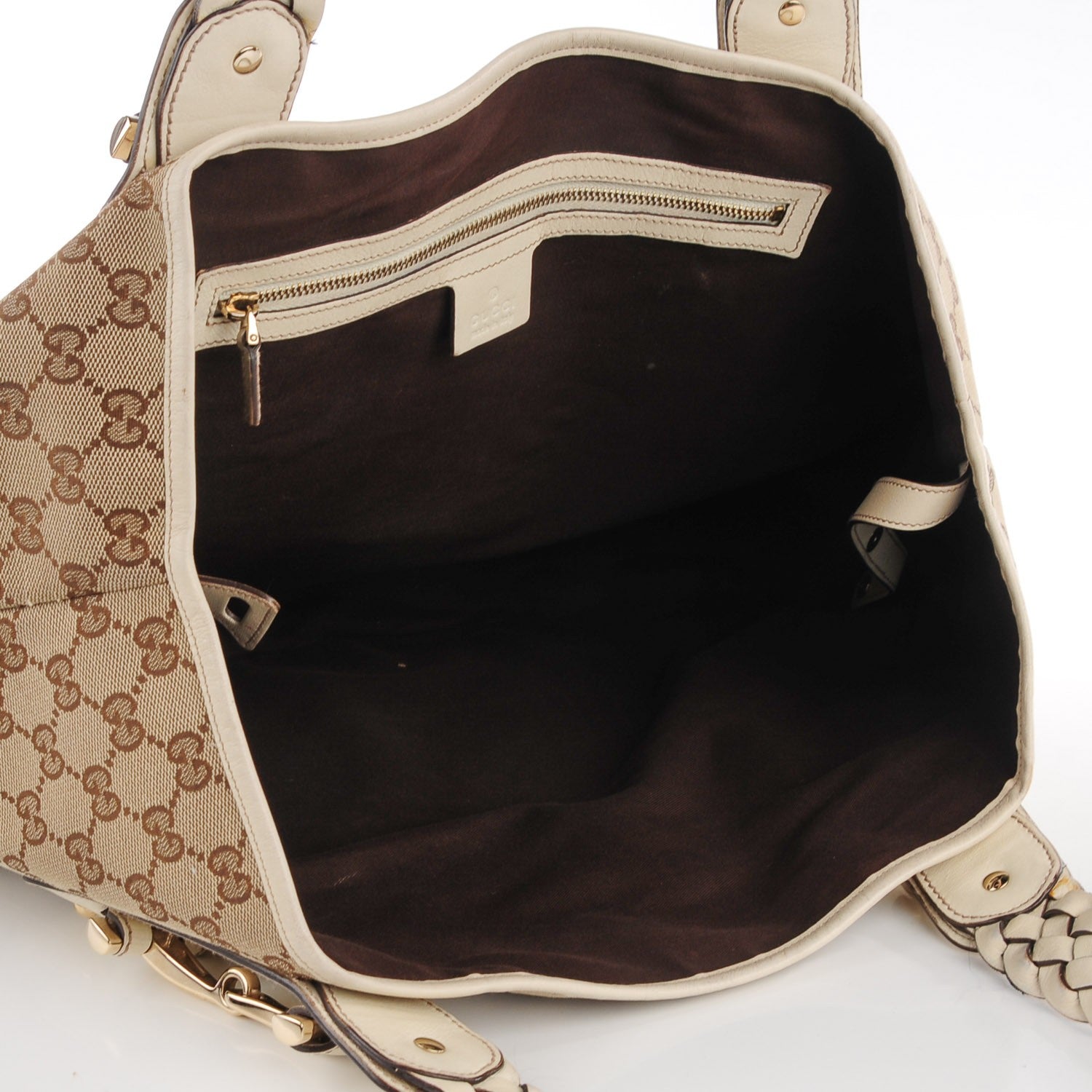 Gucci Monogram Medium Pelham Shoulder Bag Off White 5 of 7