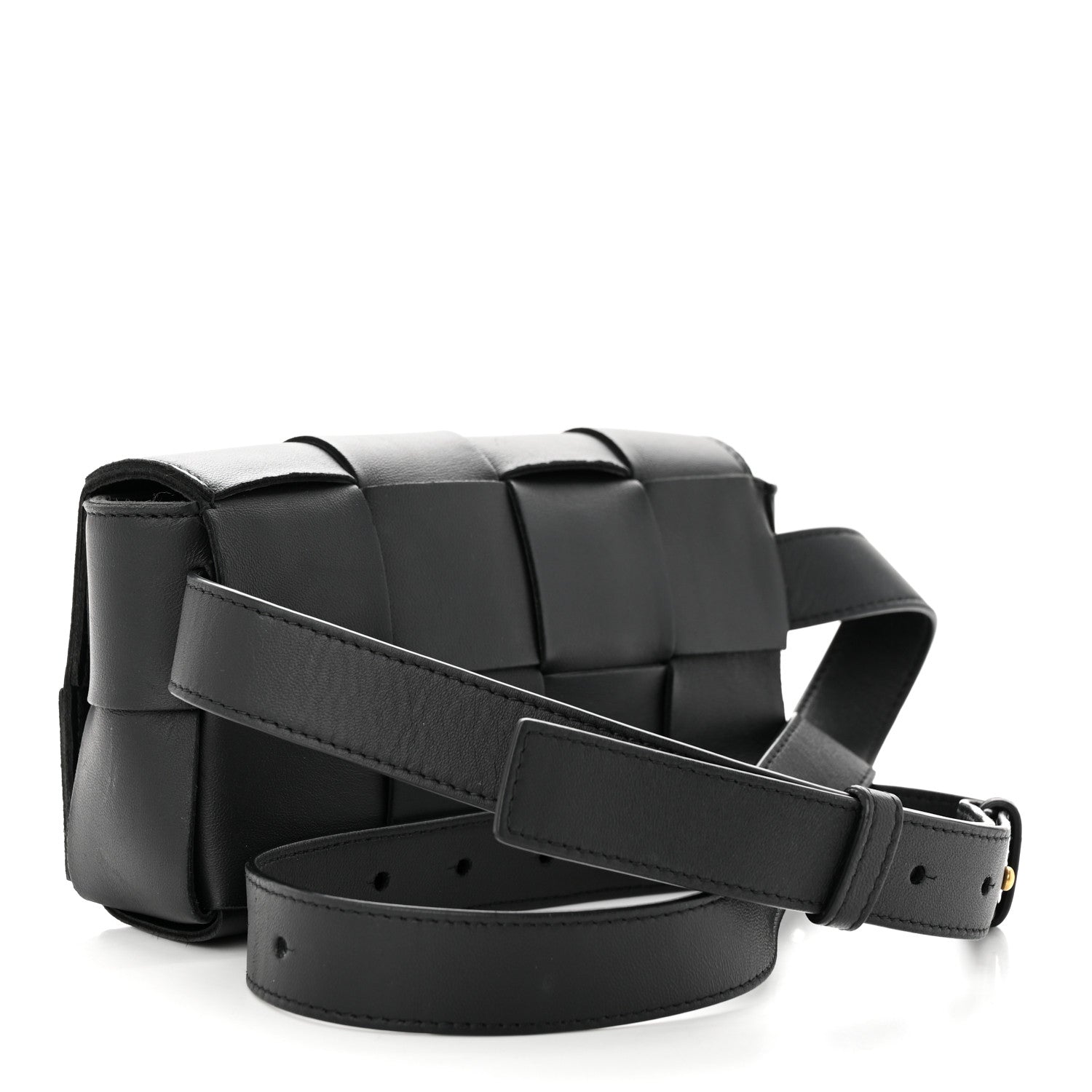 Bottega Veneta Nappa Maxi Intreccio The Belt Cassette Bag Black 3 of 11