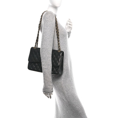 Chanel Caviar Quilted Jumbo Double Flap Black 2 of 12