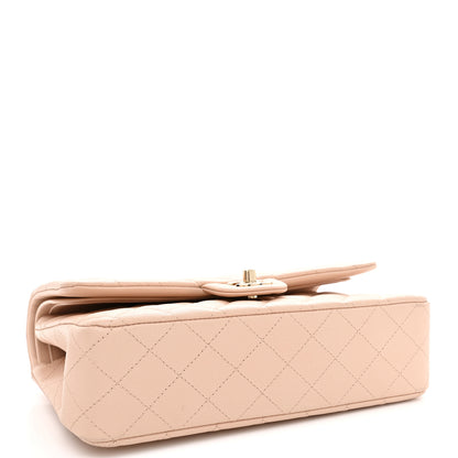 Chanel Caviar Quilted Medium Double Flap Light Beige 4 of 10