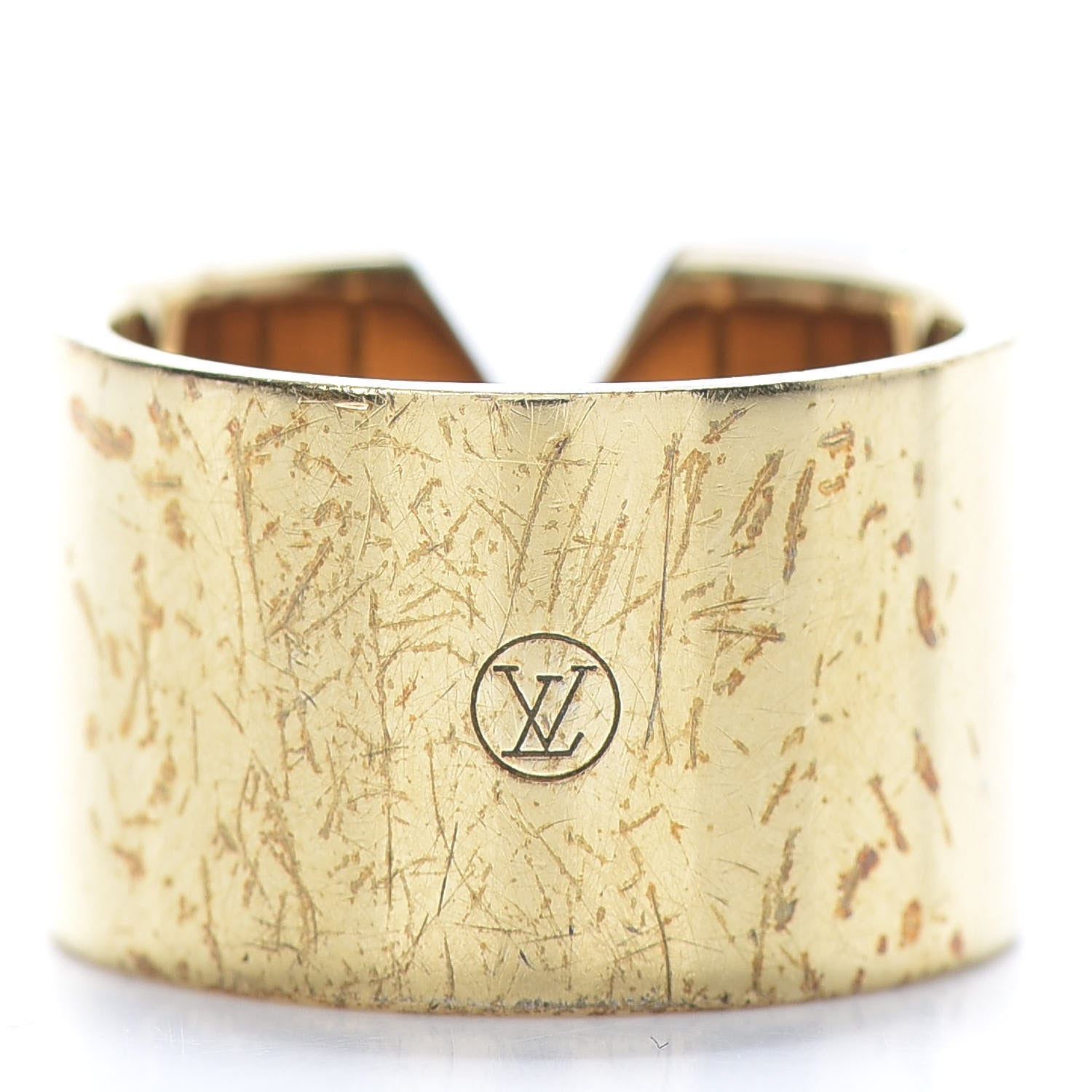 Louis Vuitton Brass Essential V Ring M Gold Silver 649349