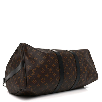 Louis Vuitton Monogram Macassar Keepall Bandouliere 45 3 of 8