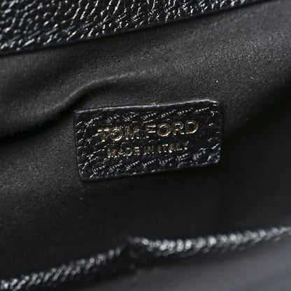 Tom Ford Grained Calfskin Medium TF Hobo Black 6 of 9