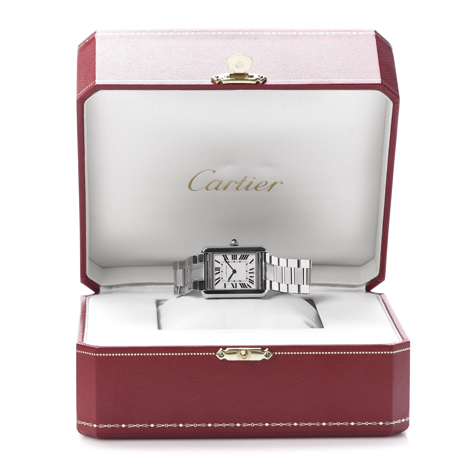 Cartier Stainless Steel 24mm Tank Solo Quartz Watch 7 of 7