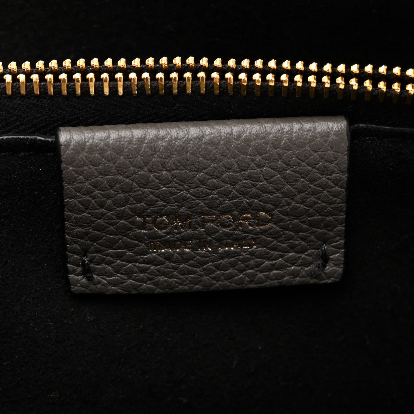 Grain Calfskin Large Tara Crossbody Grey
