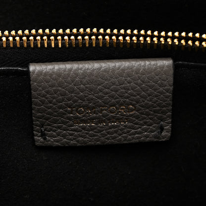 Tom Ford Grain Calfskin Large Tara Crossbody Grey 6 of 10