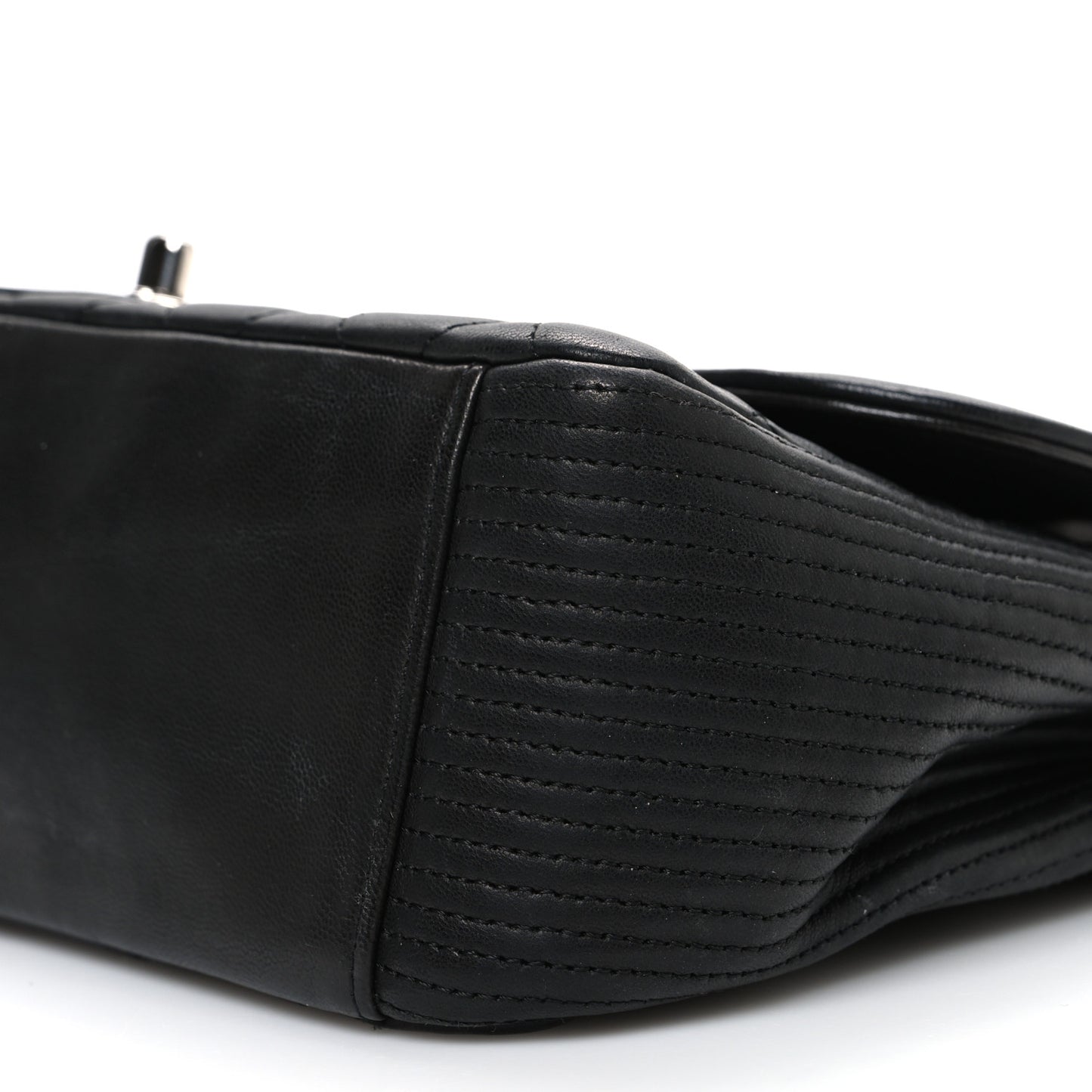 Lambskin Quilted Medium Coco Rider Flap Black