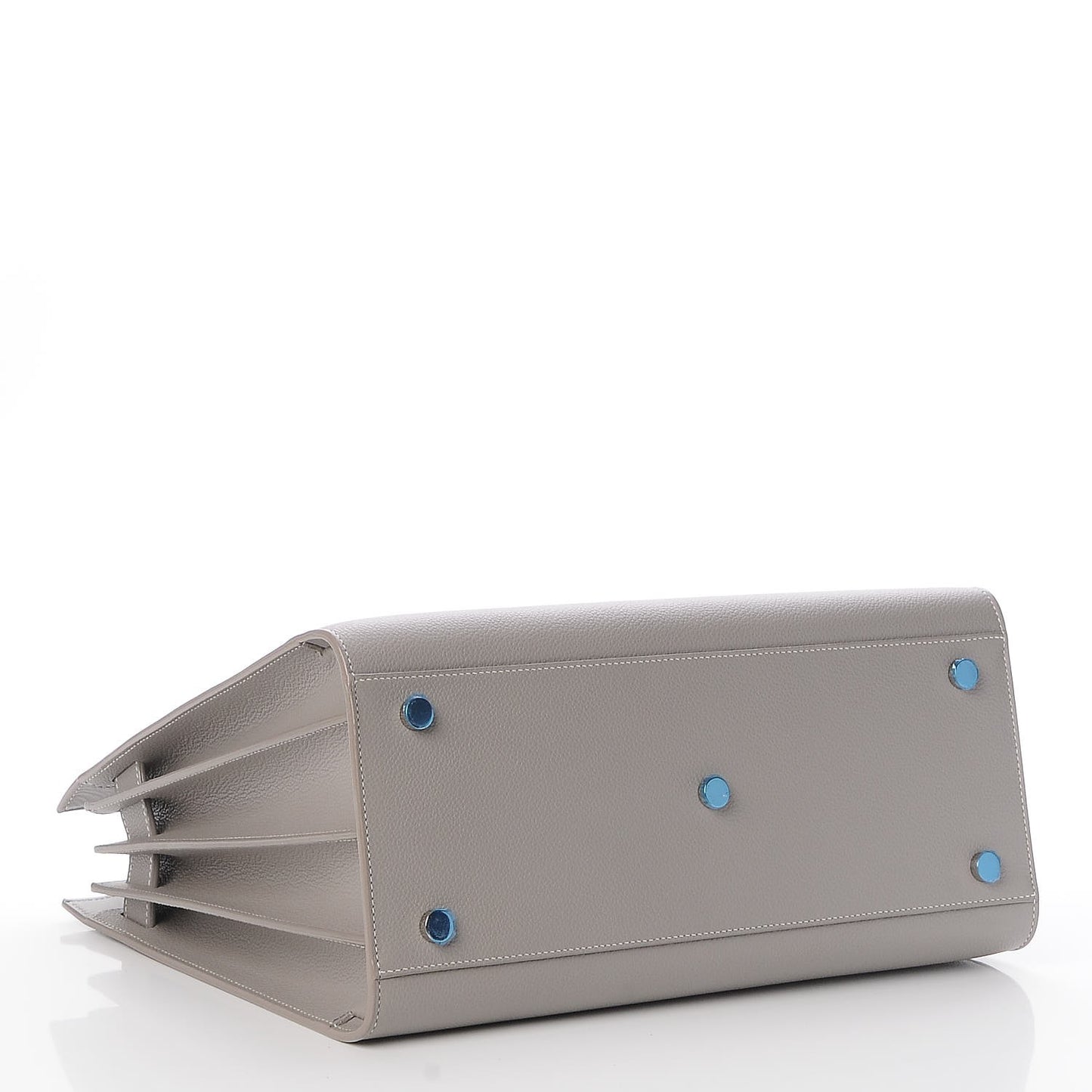 Grained Calfskin Small Sac De Jour Pearl Grey