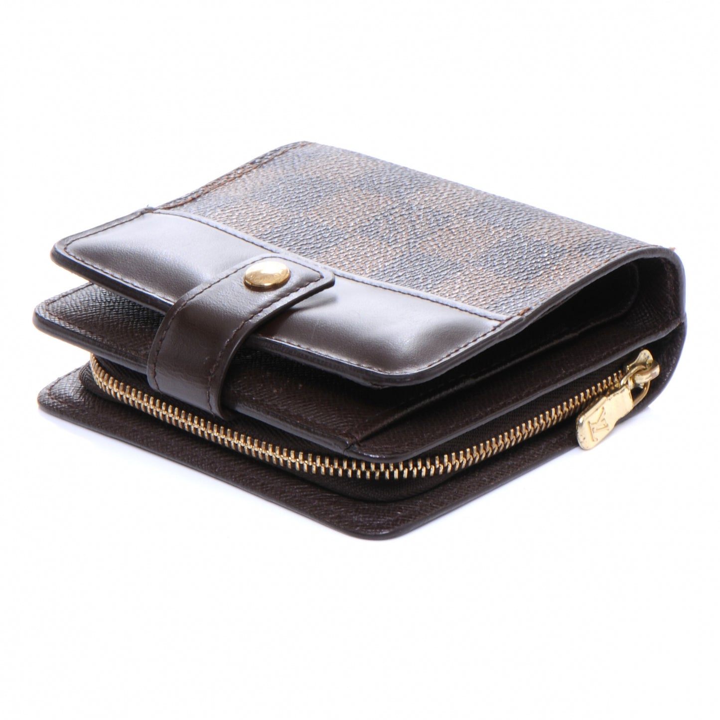 Damier Zippe Zipped Compact Wallet