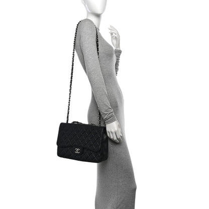 Chanel Caviar Quilted Jumbo Single Flap  Black 2 of 13