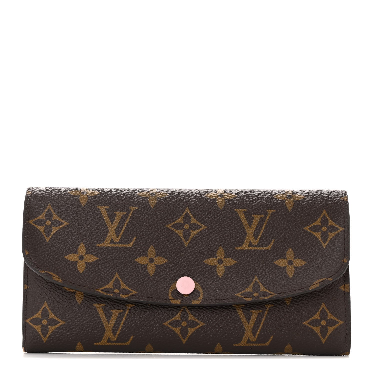 Louis Vuitton Monogram Emilie Wallet Rose Ballerine 1 of 12