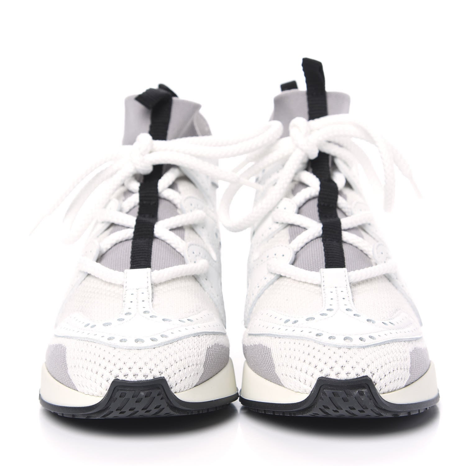 Hermes Mesh Calfskin Action Sneakers 38 Gris Clair Multicolor 2 of 7