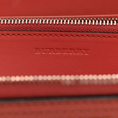 Burberry Grainy Calfskin Zip Around Wallet Cinnamon Red 6 of 8