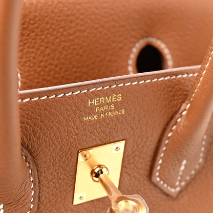 Hermes Togo Birkin 25 Gold 6 of 10