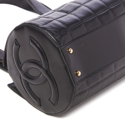 Chanel Lambskin Chocolate Bar Quilted CC Shoulder Bag Black 6 of 7