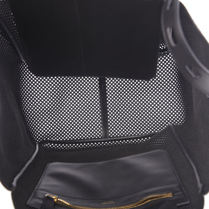 Tom Ford Calfskin Perforated T Twist Tote Black 5 of 9