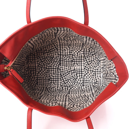 MCM Visetos Medium Anya Shopper Tote Ruby Red 6 of 12