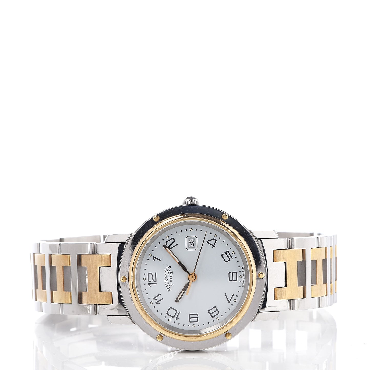 Stainless Steel 30mm Clipper Quartz Watch Gold