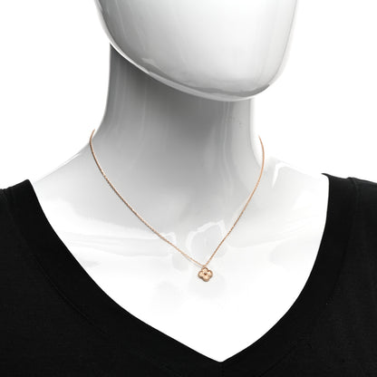 Van Cleef & Arpels 18K Rose Gold Sweet Alhambra Pendant Necklace 2 of 6