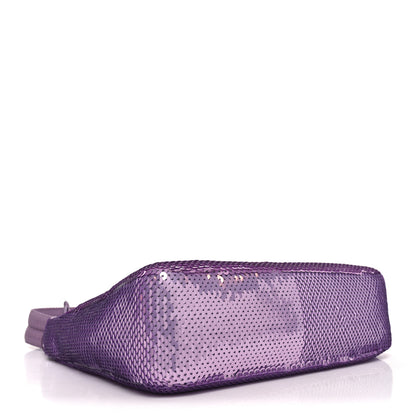 Prada Paillettes Sequin Mini Re-Edition 2000 Bag Lilium Black 4 of 9