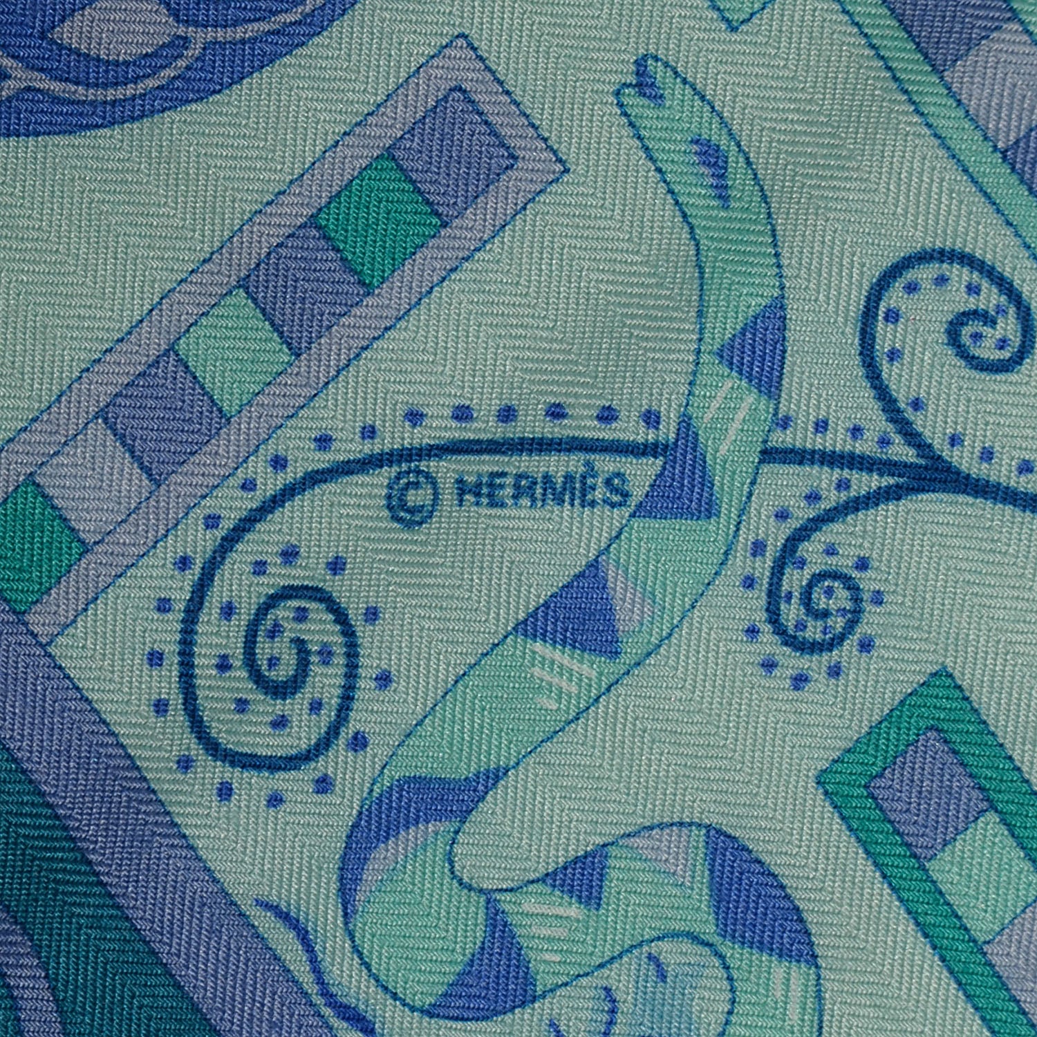 Hermes Cashmere Silk Forces de La Vie Shawl 140 6 of 7