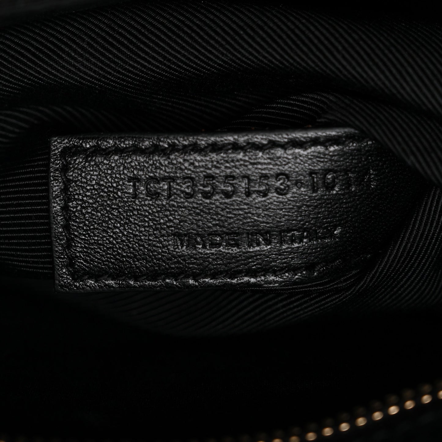 Grained Calfskin Small Sac De Jour Black