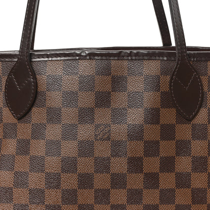 Louis Vuitton Damier Ebene Neo Neverfull MM Rose Ballerine 7 of 9