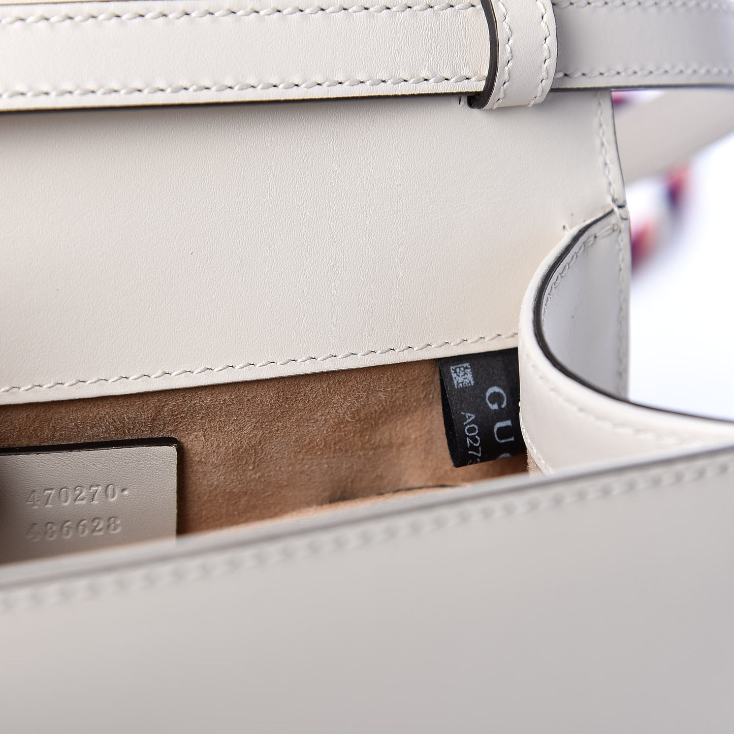 Calfskin Mini Sylvie Top Handle Bag White