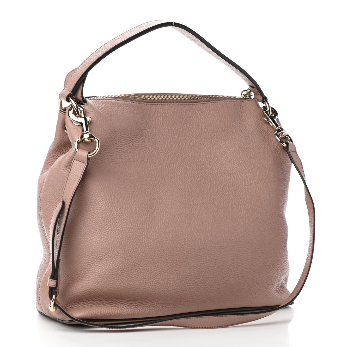 Pebbled Calfskin Large Soho Hobo Camelia