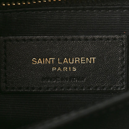 Saint Laurent Calfskin Y Quilted Monogram Toy Loulou Crossbody Bag Black 6 of 8