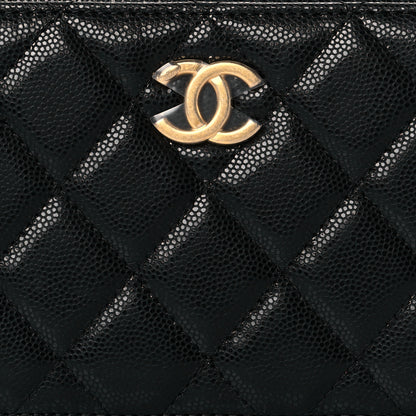 Chanel Caviar Quilted Twist Your Buttons Clutch With Chain Black 7 of 9