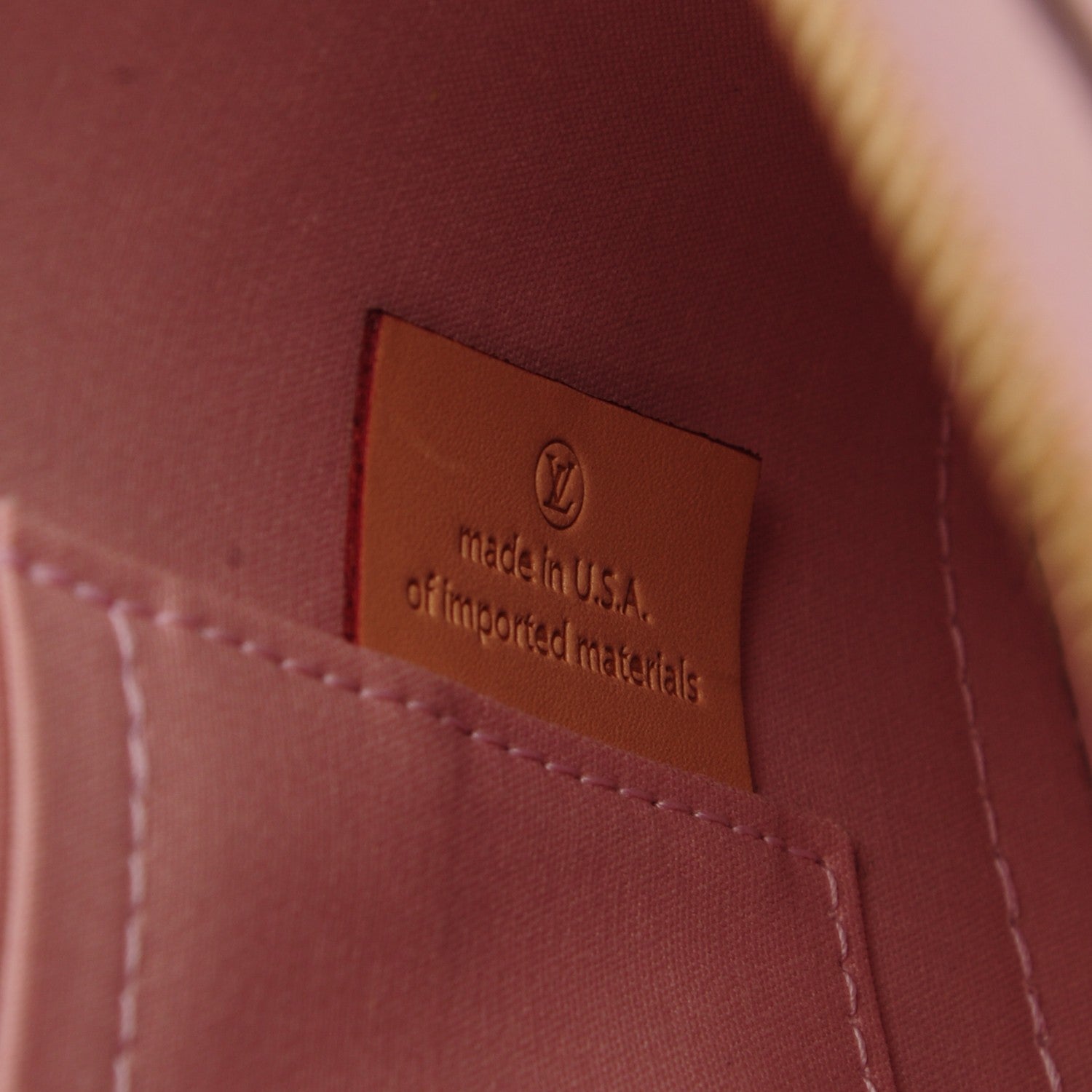 Louis Vuitton Vernis Alma BB Rose Ballerine 8 of 9