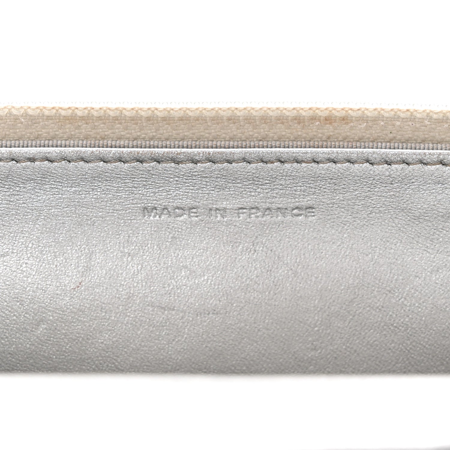 Chanel Metallic Lambskin Quilted Wallet On Chain WOC Silver Gold 7 of 14