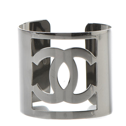 Chanel Metal CC Cuff Silver 1 of 5