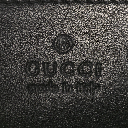 Gucci Calfskin Matelasse Monochrome Small GG Marmont Chain Shoulder Bag Black 6 of 8