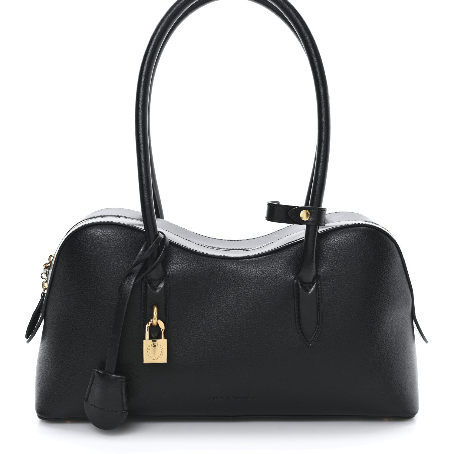 Stella McCartney Eco Grainy Alter Mat Ryder Shoulder Bag Black