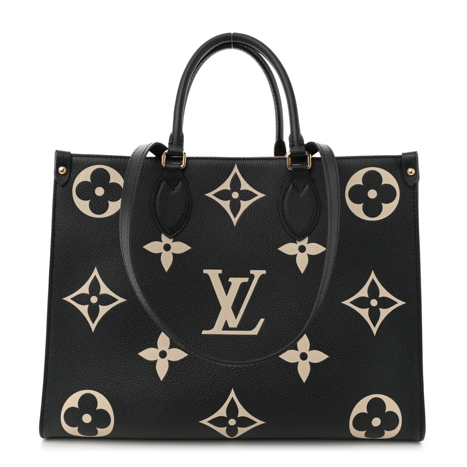 Louis Vuitton Empreinte Monogram Giant Onthego MM Black Beige 1 of 10