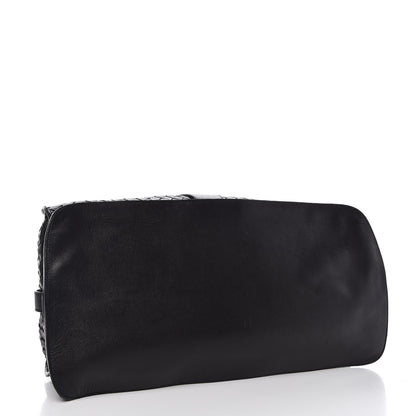 Bottega Veneta Nappa Intrecciato Shoulder Bag Black 4 of 17