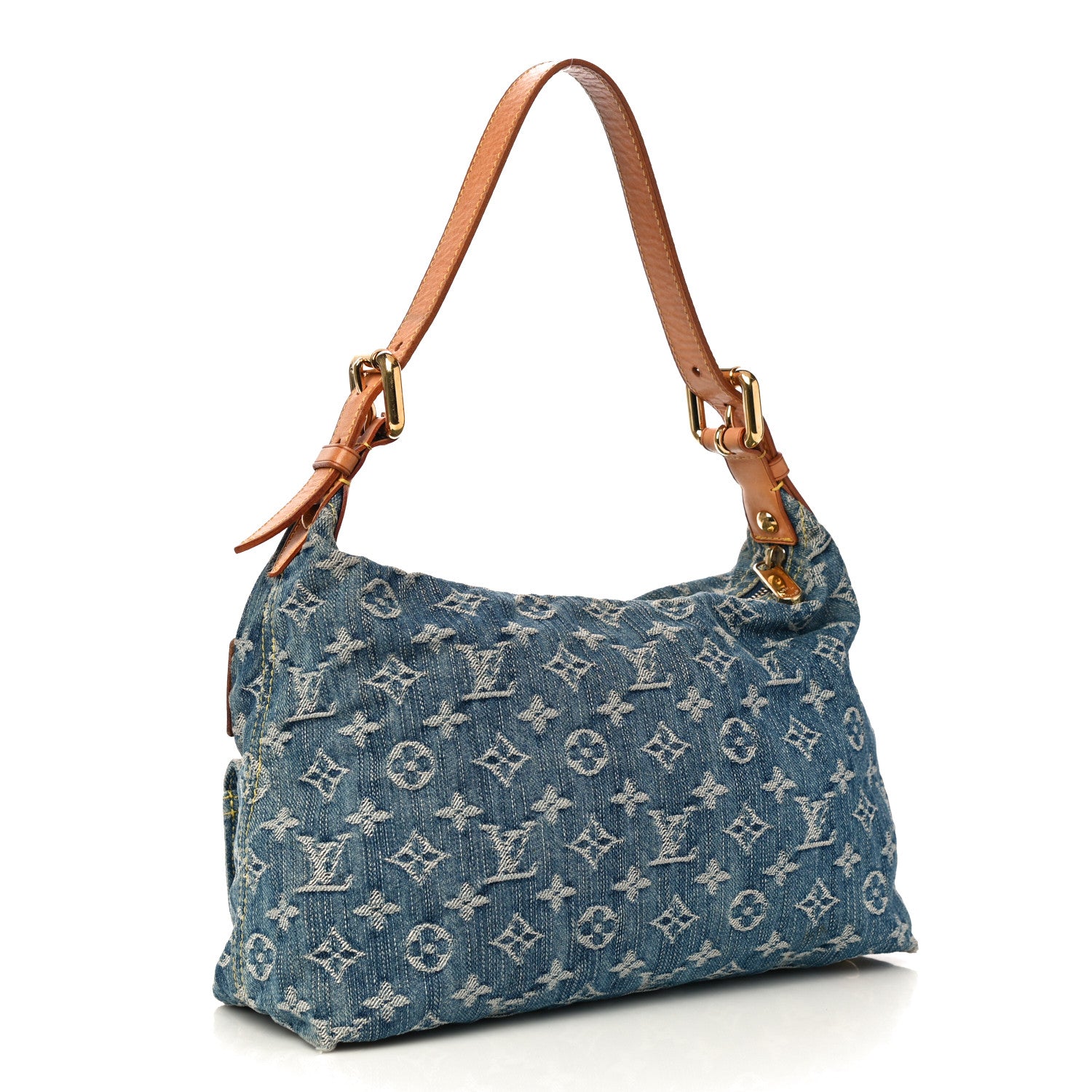 Louis Vuitton Monogram Denim Baggy PM Blue 2 of 11