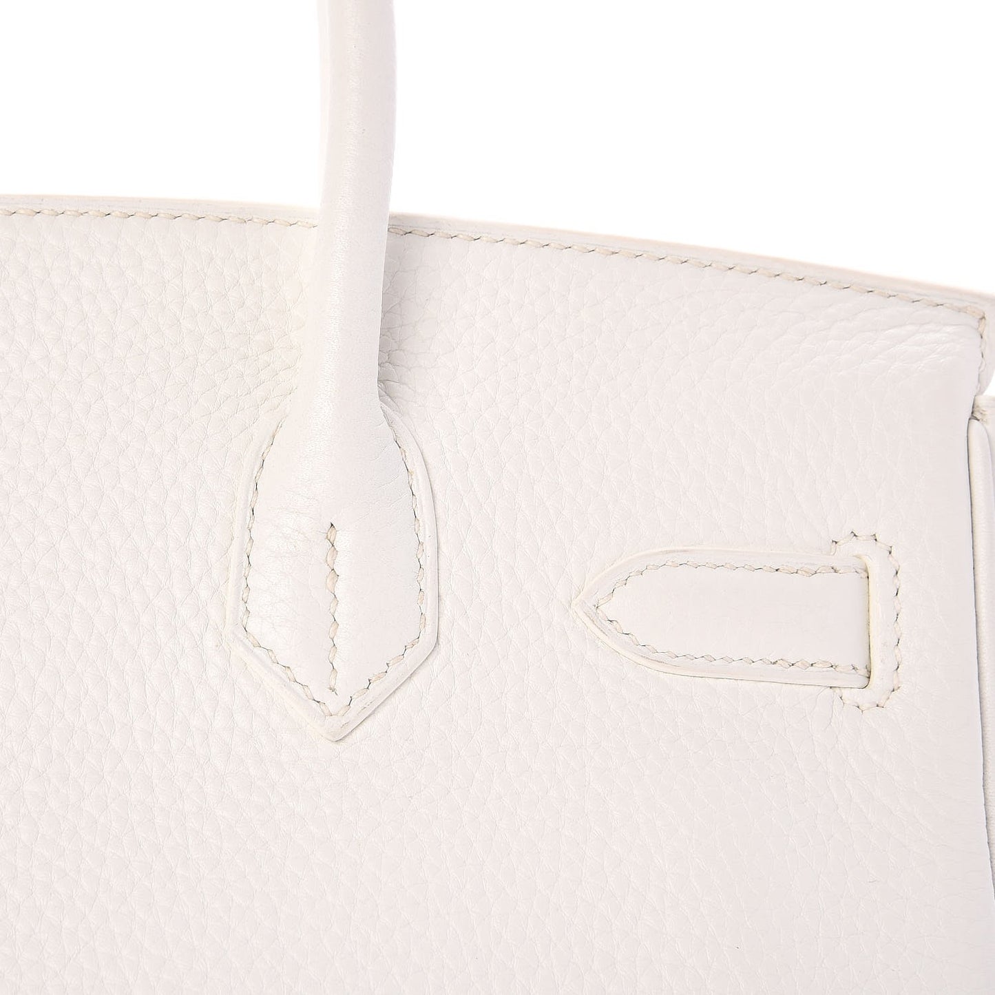 Taurillon Clemence Birkin 30 White