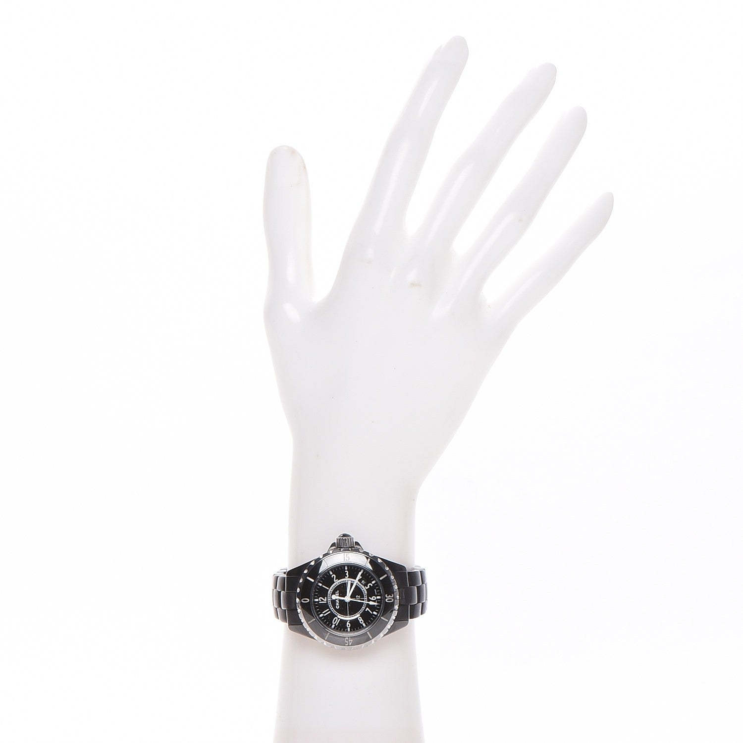 Chanel Stainless Steel Ceramic 33mm J12 Quartz Watch Black 2 of 6