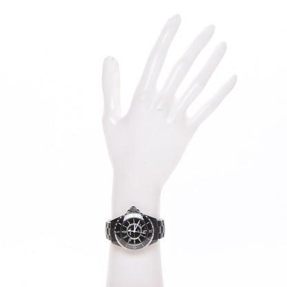 Chanel Stainless Steel Ceramic 33mm J12 Quartz Watch Black 2 of 6