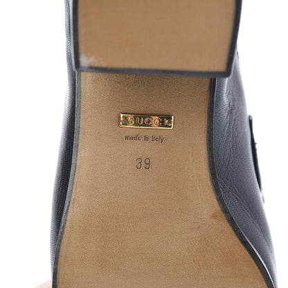 Gucci Lambskin Union Jack Horsebit Loafer Pumps 39 Black 7 of 11