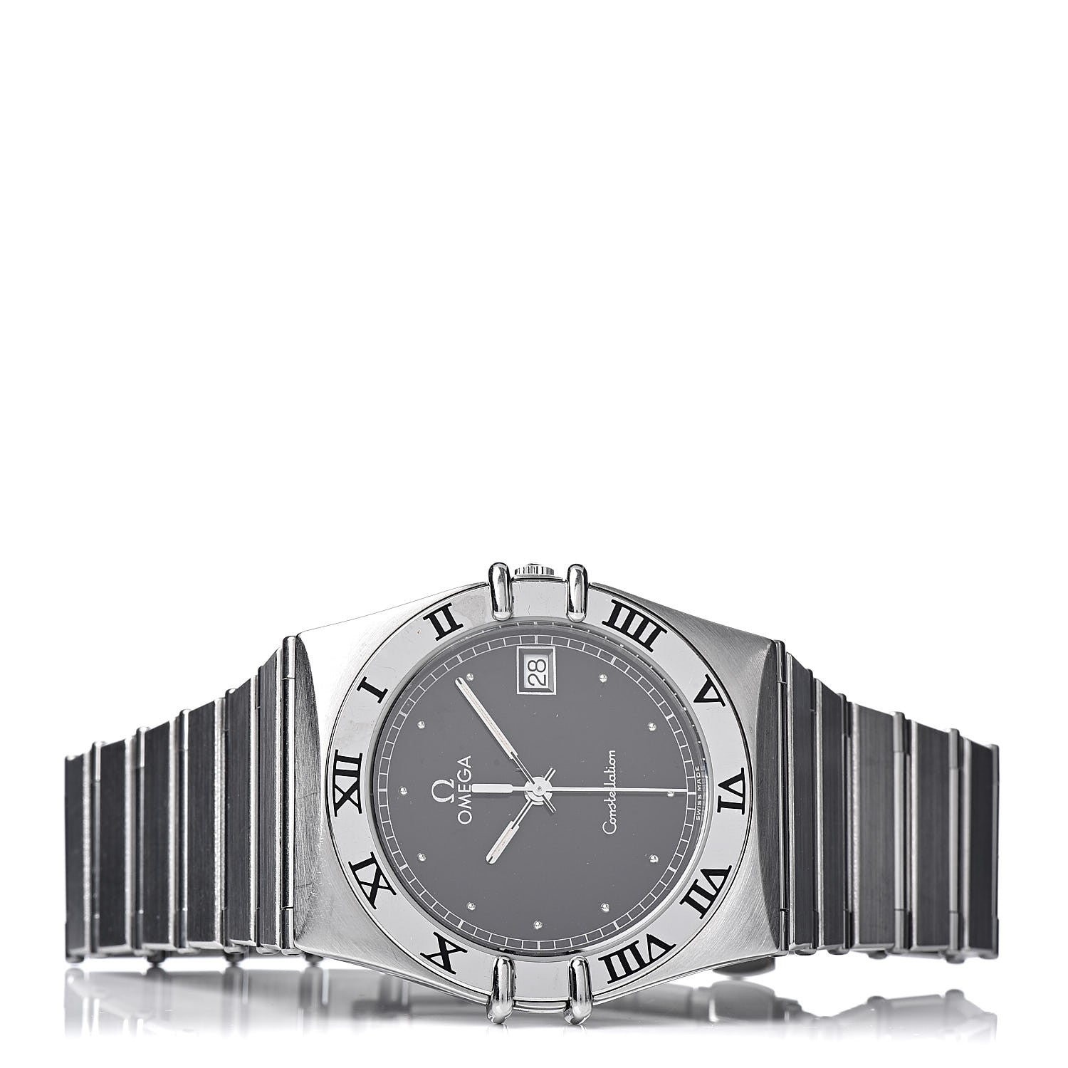 Omega Stainless Steel 33mm Constellation Quartz Watch Black 396.1076 3 of 6