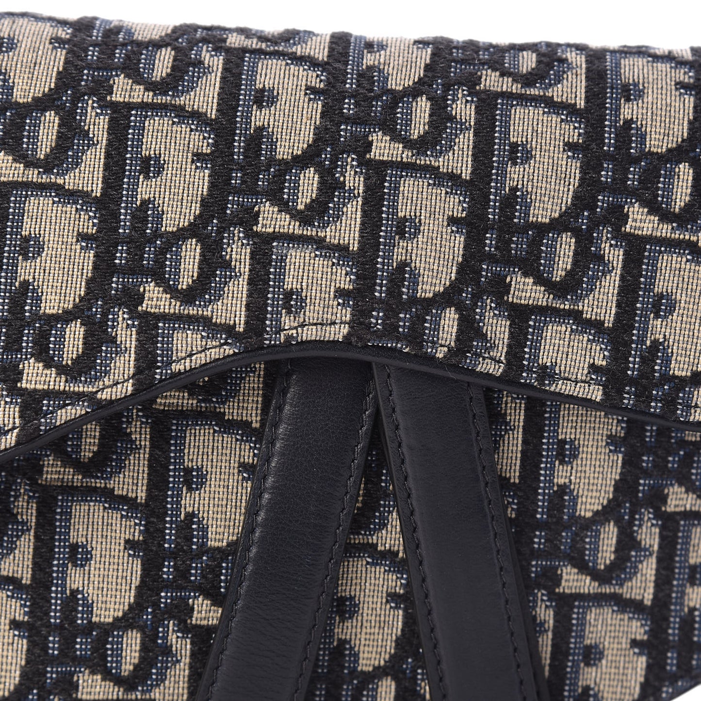 Oblique Saddle Belt Bag Blue