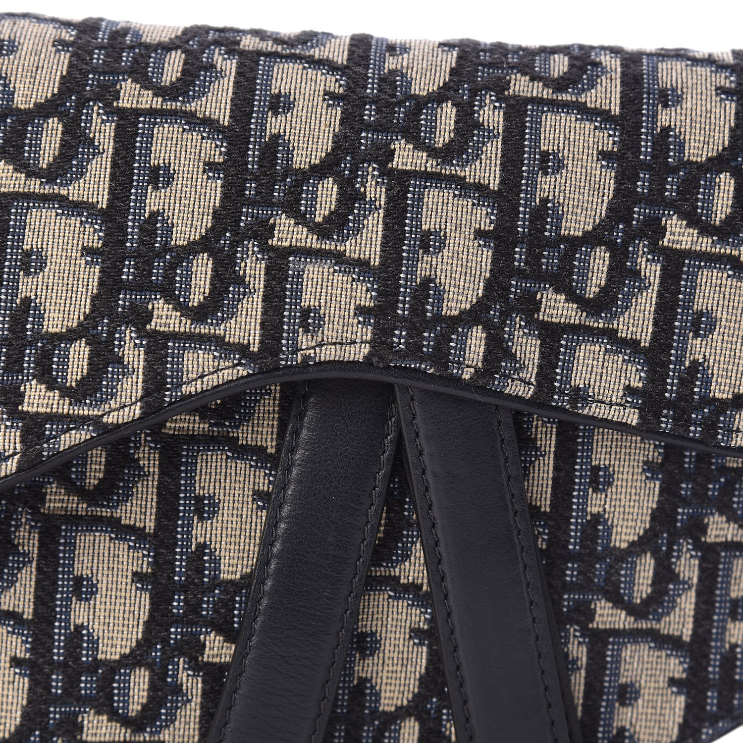 Christian Dior Oblique Saddle Belt Bag Blue 7 of 9