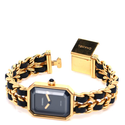 Chanel Stainless Steel Lambskin 20mm Chain Premiere Quartz Watch Gold M 6 of 6