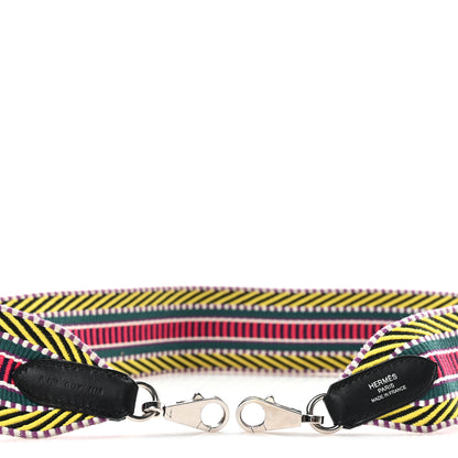 Hermes Toile Swift 50mm Sangle Cavale Shoulder Strap Multicolor Black 3 of 4