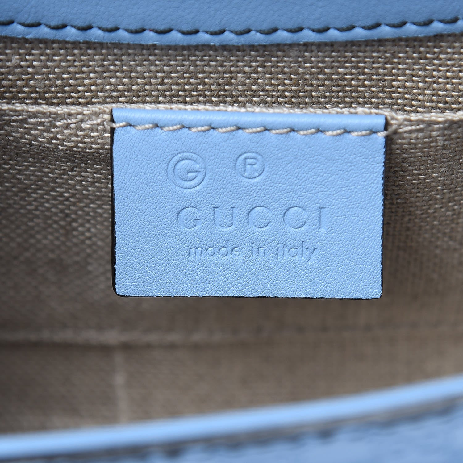 Gucci Soft Microguccissima Mini Emily Chain Shoulder Bag Mineral Blue 6 of 13
