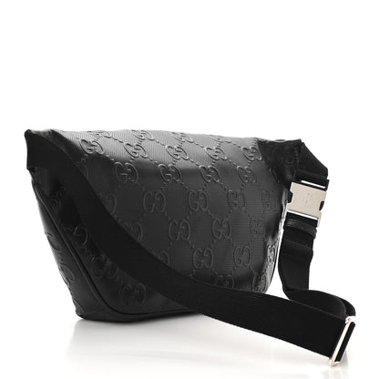 Gucci Calfskin GG Tennis Embossed Pocket Belt Bag Black 3 of 11